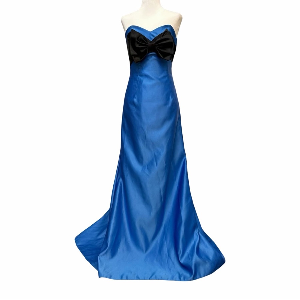 Deadstock NWT Jessica McClintock for Gunne Sax Strapless Prom Dress with Bow